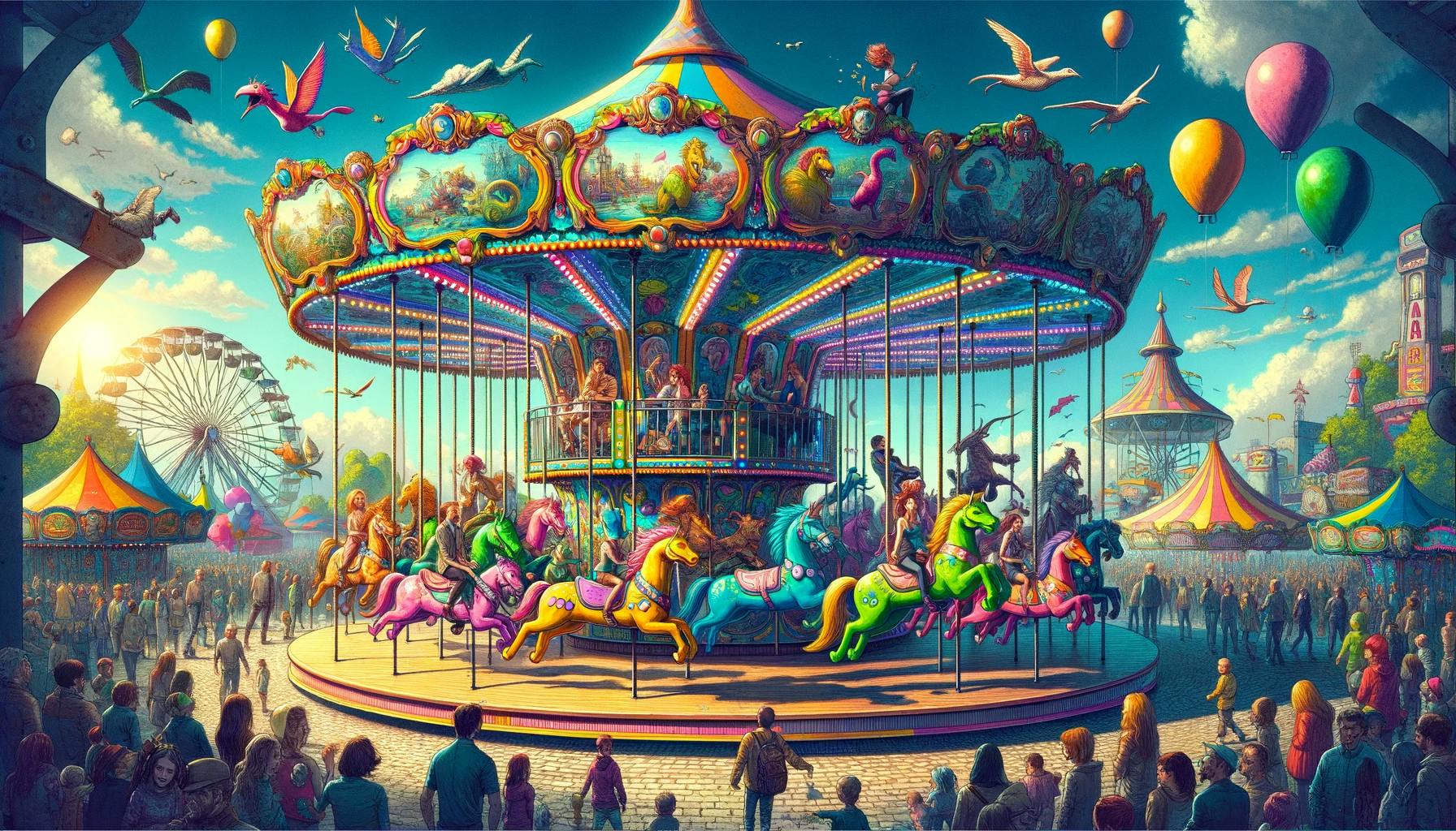 Cover Image for Don't Play Alone: Ride A Carousel With Others